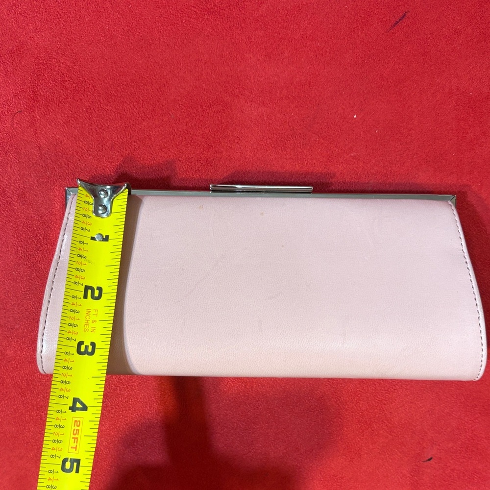 Ann Taylor Blush Pink Leather Clutch - Picture 8 of 11